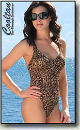 Gold Cheetah women's swimwear
