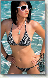 Black & White Zebra 2pc swimsuits