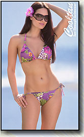 Purple Tropic swimsuits