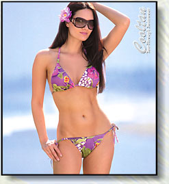 Purple Tropic swimsuits