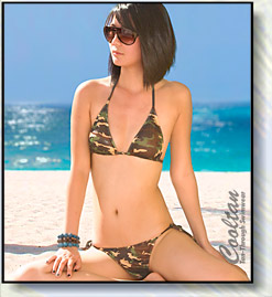 Camouflage women's swimwear