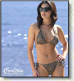 Gold Cheetah women's swimwear