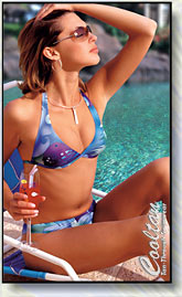 Women's Gold Cheetah swimwear