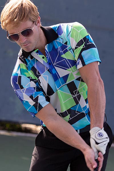 Cooltan® Tan-Through Sportshirts Graphic Polo Baseline 
